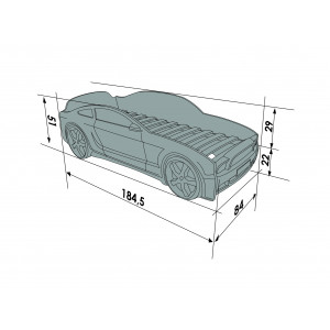 Auto-Voodi MG 3D Sinine Auto-voodid