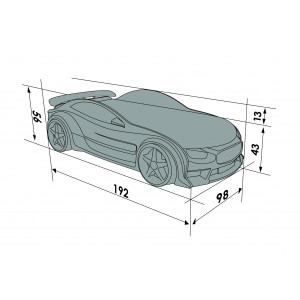 Auto-Voodi Neo Beta 3D Kollane Auto-voodi